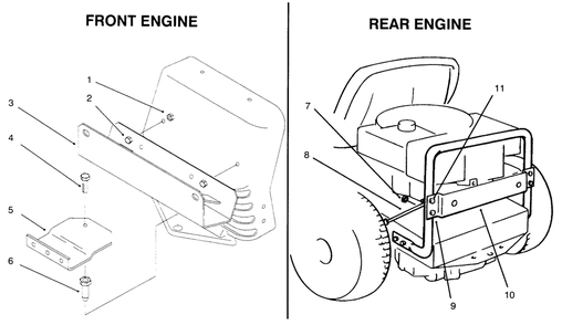 Part Location Diagram of 88-9760 Lawn Boy Brace-Bagging